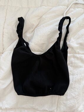 Urban Outfitters Black Ribbed Tank Top